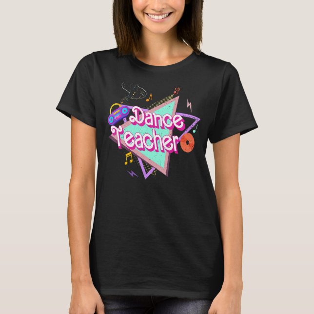 T-shirt Professeur De Danse Retour À L'École Appréciation  (Devant)