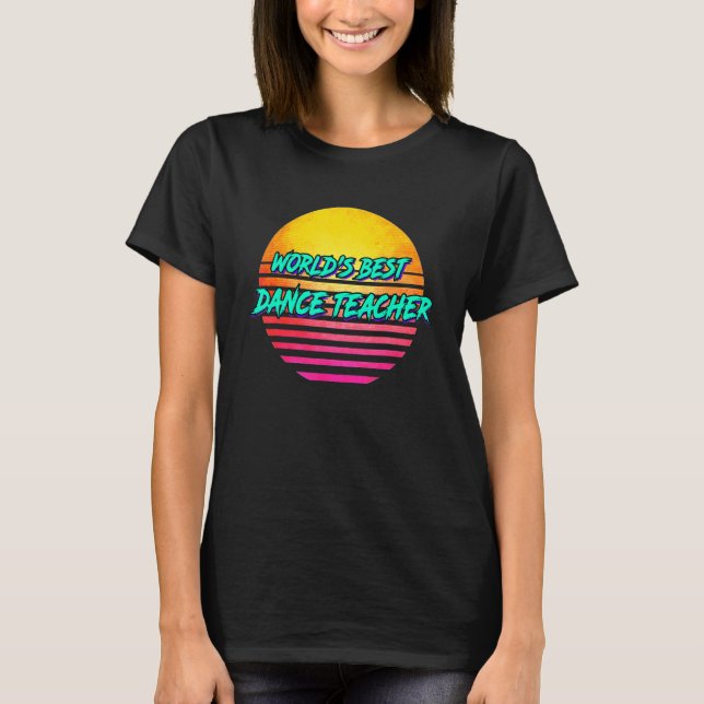 T-shirt Professeur de danse rétro (Devant)