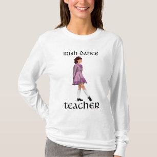T-shirt Professeur de danse step Irlandaise - Rose
