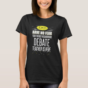 T-shirt Professeur de débat Super-héros Graphique - N'ayez