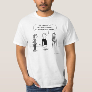 T-shirt Professeur de Dessin Animé d'Art Humoristique Cr