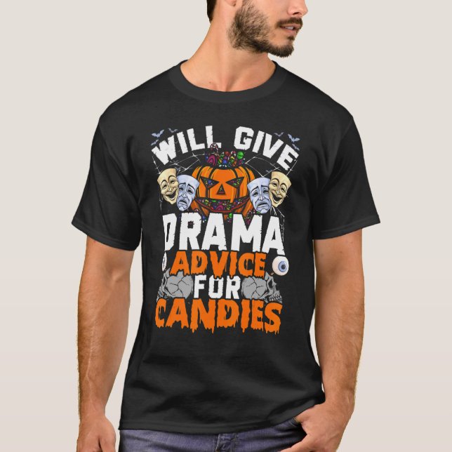 T-shirt Professeur De Drama Donnera Des Conseils De Drame  (Devant)