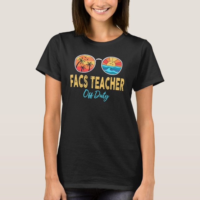 T-shirt Professeur De Facs Hors Fonctionnement Joyeux Jour (Devant)