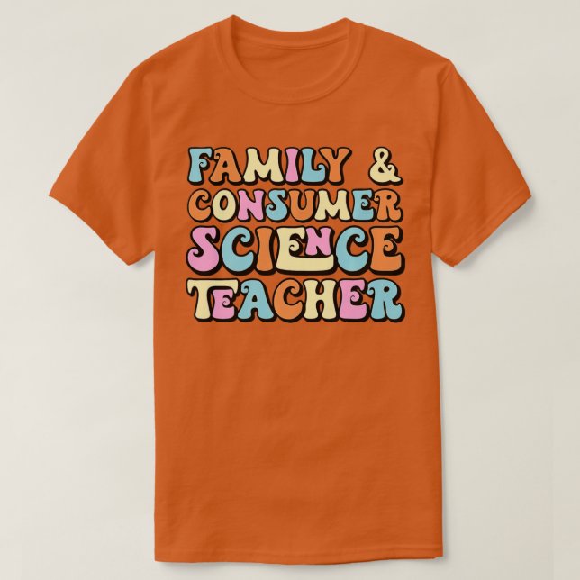 T-shirt Professeur de Facteurs en sciences de la famille e (Design devant)