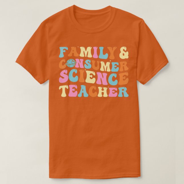 T-shirt Professeur de Facteurs en sciences de la famille e (Design devant)