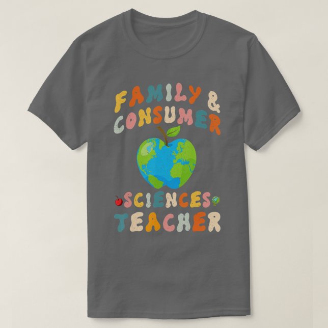 T-shirt Professeur de Facteurs en sciences de la famille e (Design devant)