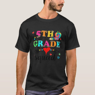 T-shirt Professeur de groupe de 5e année Élève Rentrée sco