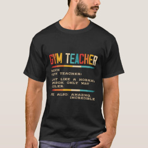 T-shirt Professeur de gym Éducation physique Gymnastique F