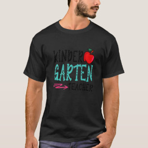 T-shirt Professeur De Jardin D'Enfance Fun Retour À L'Écol