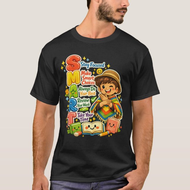 T-shirt Professeur de jour de test - Poncho d'examen intel (Devant)