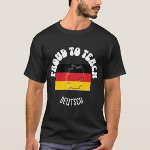 T-shirt Professeur de langue allemande FIER D'ENSEIGNER DE