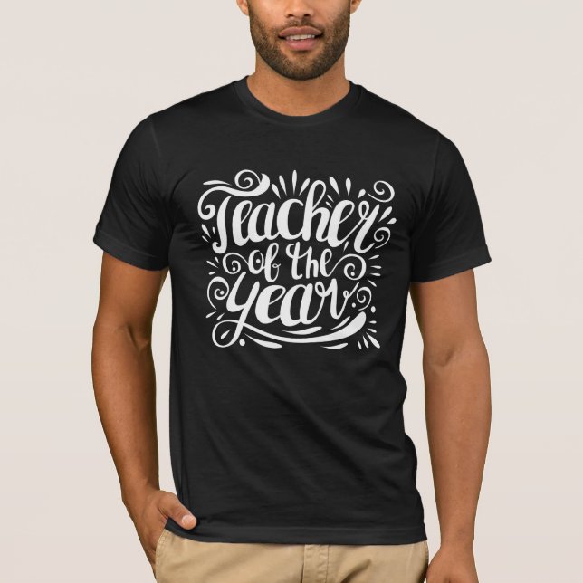 T-shirt Professeur de l'année (Devant)
