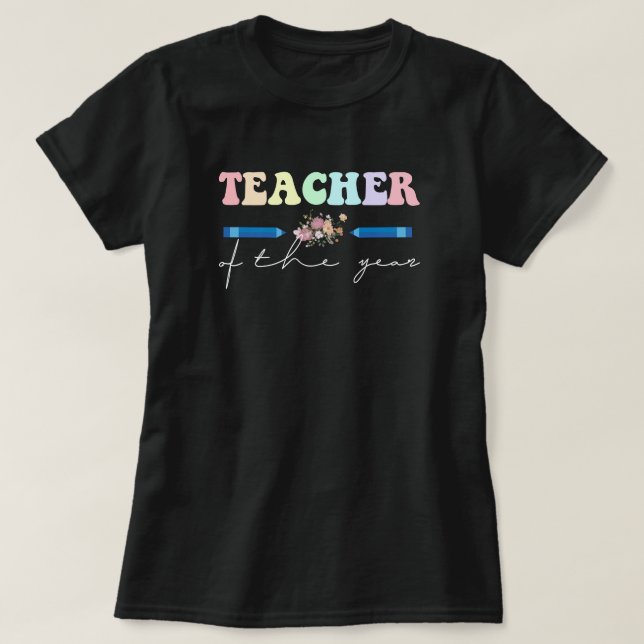 T-shirt professeur de l'année (Design devant)