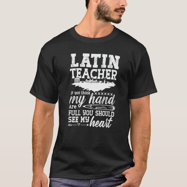 T-shirt Professeur de latin Rome Leçon de langue Étudiant  (Devant)