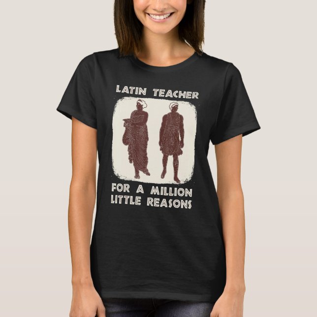T-shirt Professeur de Latin Rome Leçon de Langue Étudiant  (Devant)