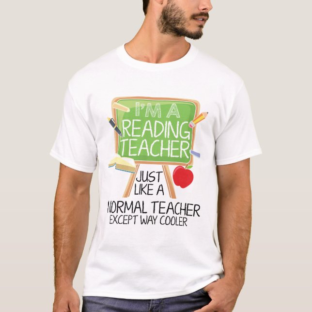 T-shirt Professeur de lecture  (Devant)