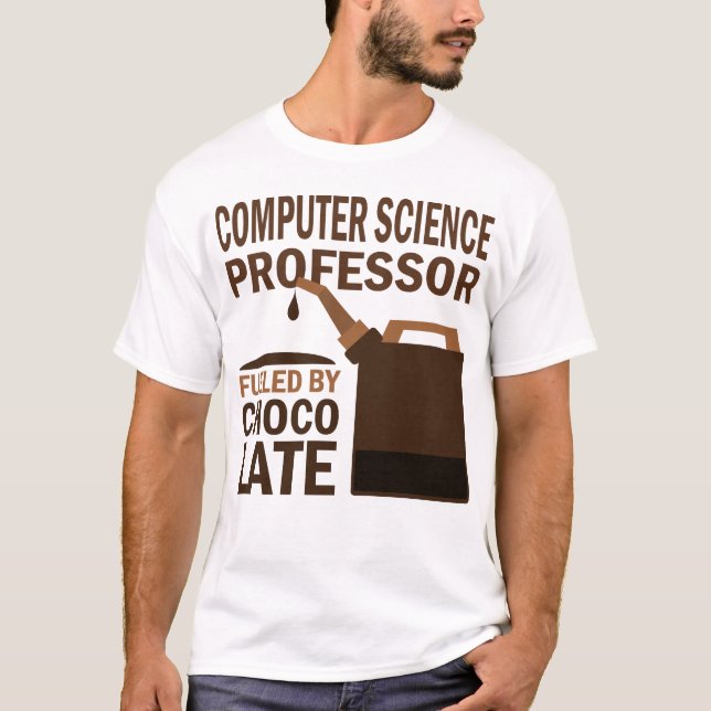 T-shirt Professeur de l'informatique cadeau (drôle) (Devant)