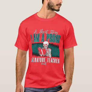 T-shirt Professeur de littérature Une courte histoire Je s
