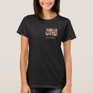 T-shirt Professeur de maternelle drôle Groovy Retour à l'é