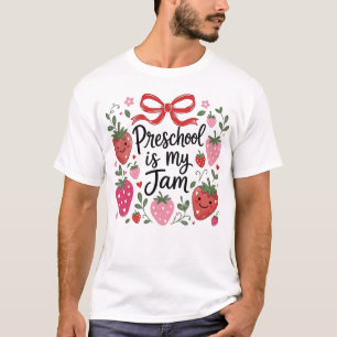 T-shirt Professeur de maternelle est mon truc fraise premi