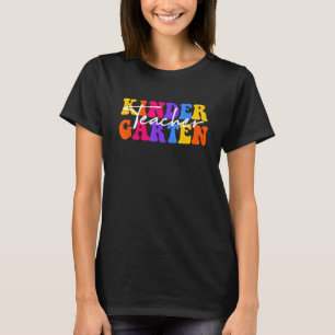 T-shirt Professeur de maternelle groovy Happy premier jour