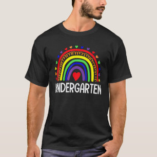 T-shirt Professeur de maternelle Premier jour d'école Cœur