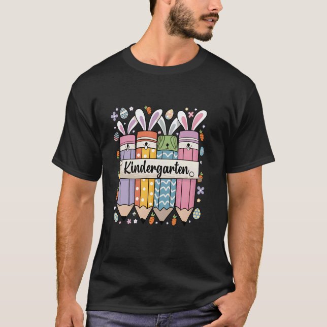 T-shirt Professeur de maternelle super enseignement de Pâq (Devant)