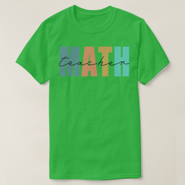 T-shirt professeur de mathématiques (Design devant)