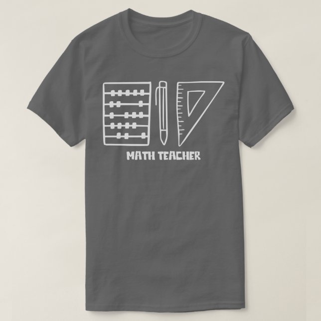 T-shirt Professeur de mathématiques 1 (Design devant)