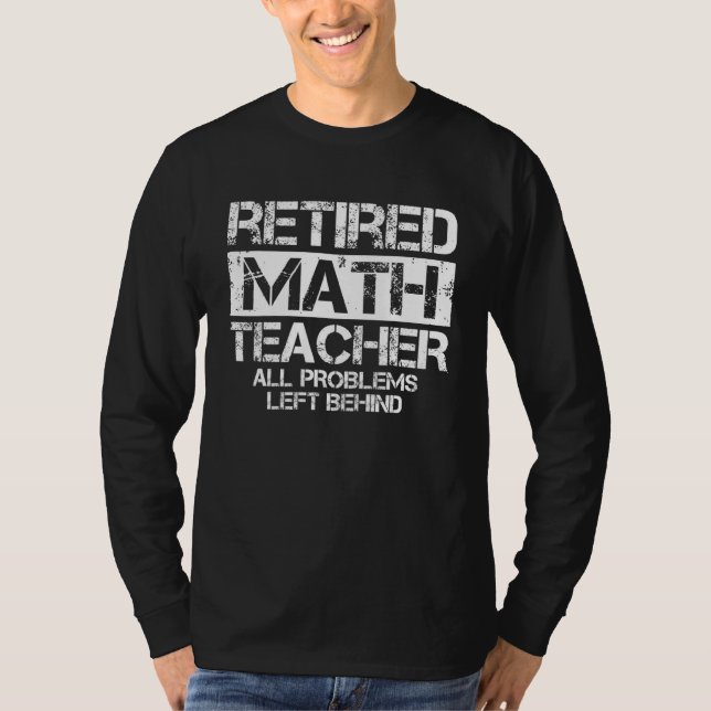 T-shirt Professeur de mathématiques à la retraite Mathémat (Devant)