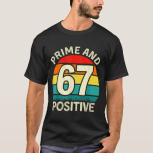 T-shirt Professeur de mathématiques amusant Prime Positive