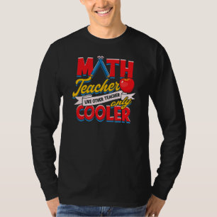 T-shirt Professeur de mathématiques comme d'autres enseign