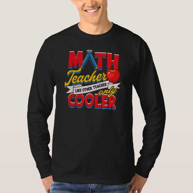 T-shirt Professeur de mathématiques comme d'autres enseign (Devant)