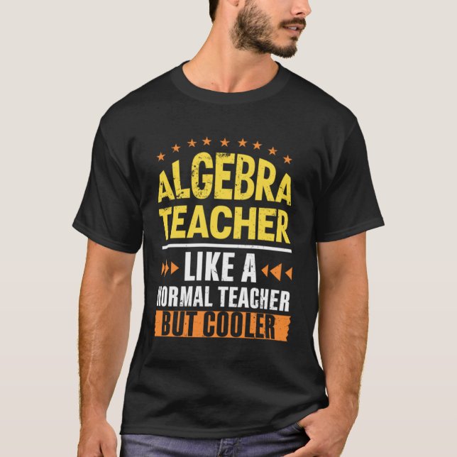 T-shirt Professeur de mathématiques comme un enseignant no (Devant)