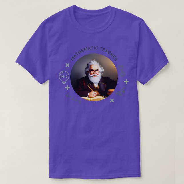 T-shirt Professeur de mathématiques cool (Design devant)