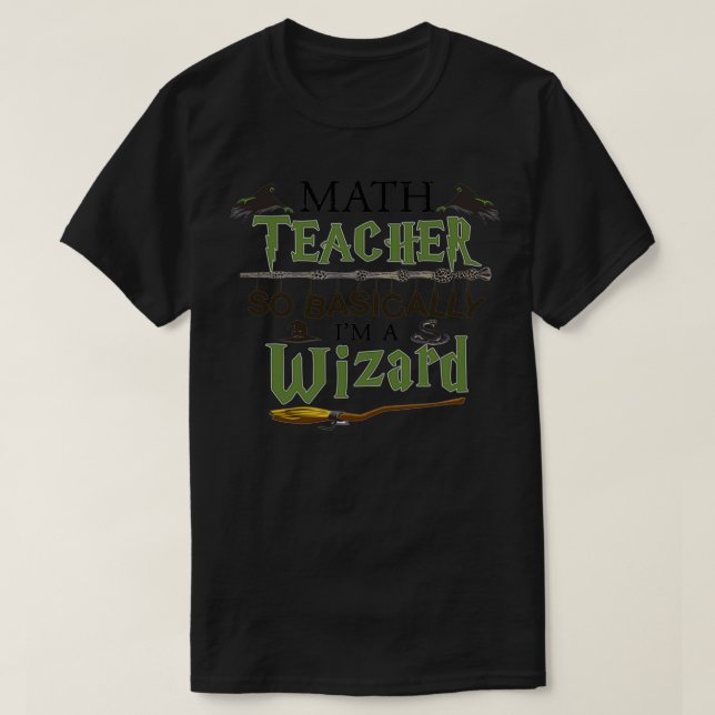 T-shirt professeur de mathématiques donc en gros je suis u (Design devant)