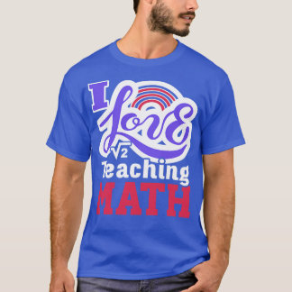 T-shirt Professeur de mathématiques Enseignant de mathémat