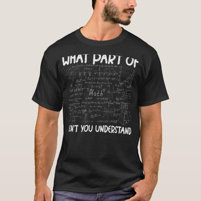 T-shirt Professeur De Mathématiques Étudiante Pour Hommes  (Devant)