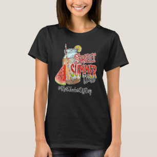 T-shirt Professeur de mathématiques hors service Pause d'é