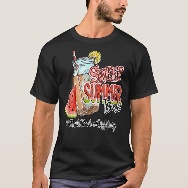 T-shirt Professeur de mathématiques hors service Pause d'é (Devant)