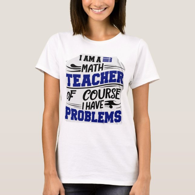 T-shirt Professeur de mathématiques Jest (Devant)