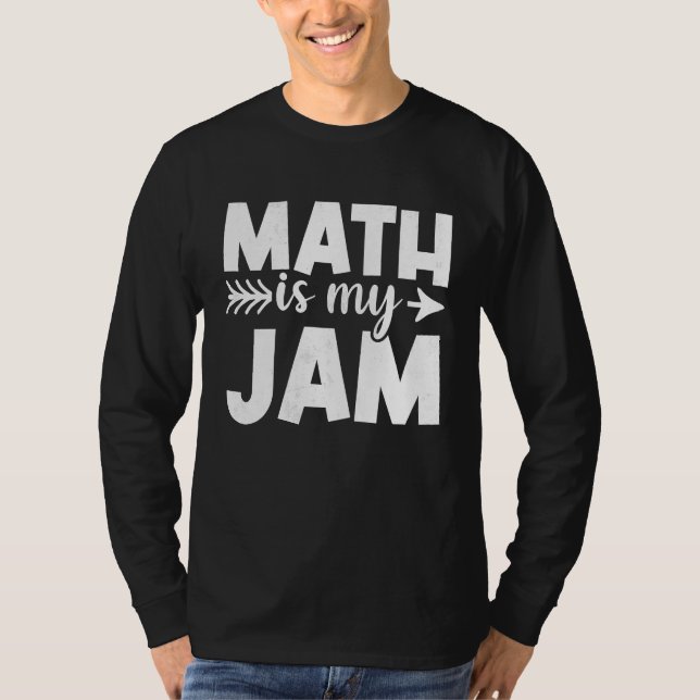 T-shirt Professeur de mathématiques Les maths c'est ma pas (Devant)