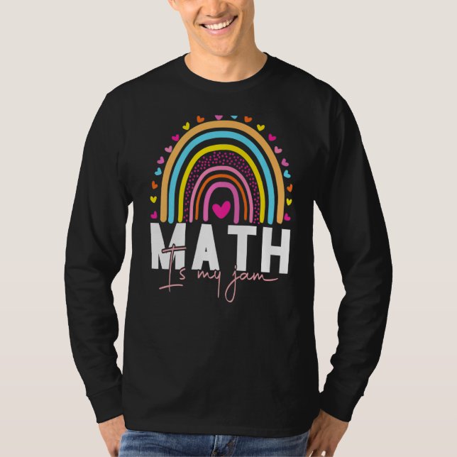 T-shirt Professeur de mathématiques - Math is My Jam Premi (Devant)