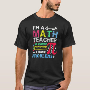 T-shirt Professeur De Mathématiques Pour Hommes Statistiqu