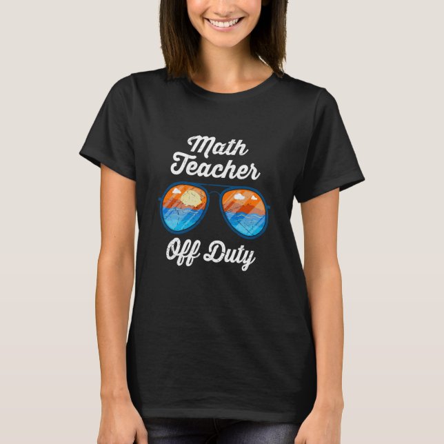 T-shirt Professeur de mathématiques Professeur de temps li (Devant)