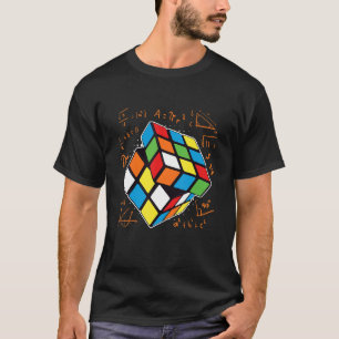 T-shirt Professeur de mathématiques Zauebrwürfel équations