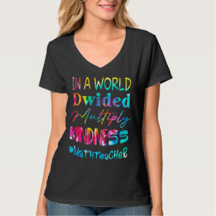 T-shirt Professeur De Maths Dans Un Monde Divisé Multiplie