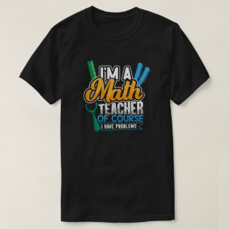 T-shirt Professeur De Maths De Retour À L'École