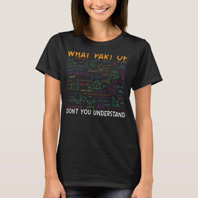 T-shirt Professeur De Maths Étudiant Pour Hommes Et Femmes (Devant)