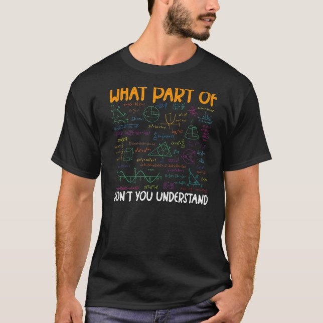 T-shirt Professeur De Maths Étudiant Pour Hommes Et Femmes (Devant)